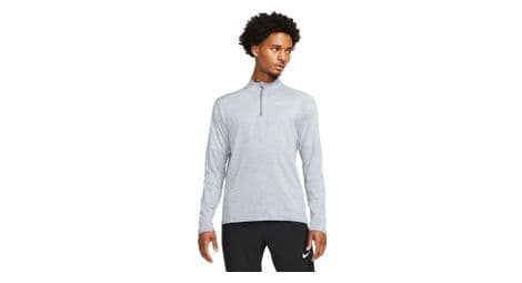 Camiseta 1/4 Zip Nike Element Grey Hombre