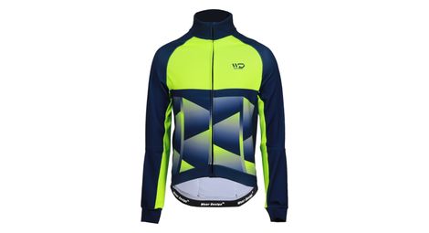 Veste vélo thermique cub cold bleu/jaune