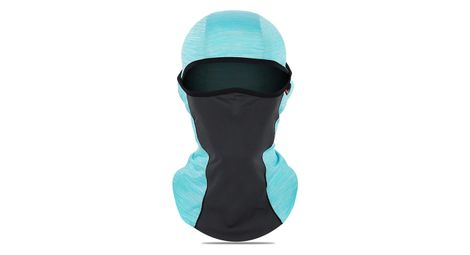 Cachecou Masque Solaire Soie Glacée Protection Totale Eté Bleu