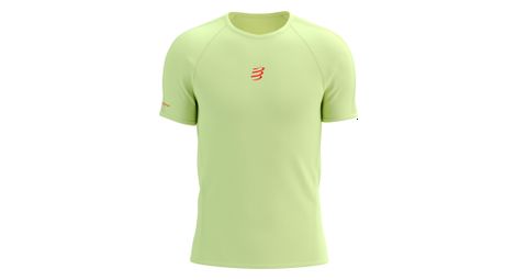 Maglia a maniche corte compressport trail racing verde da uomo