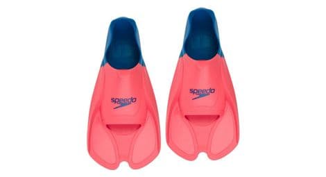 Palmes natation speedo biofuse rose / bleu