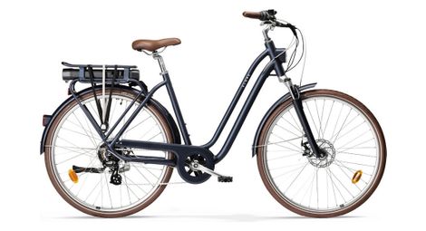 Elops 900 e bicicleta eléctrica de ciudad shimano altus 7v 417 wh 700 mm azul marino 2022
