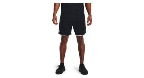 Short 2 en 1 under armour vanish woven noir homme
