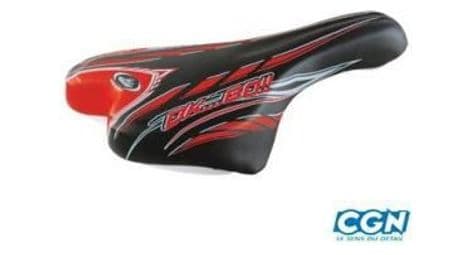 Selle enfant junior 20/24 pouces monte grappa 998 ok go noir/rouge avec chariot de selle