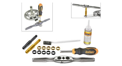 Toolz e521 kit de tarauds et d inserts pour manivelles ice