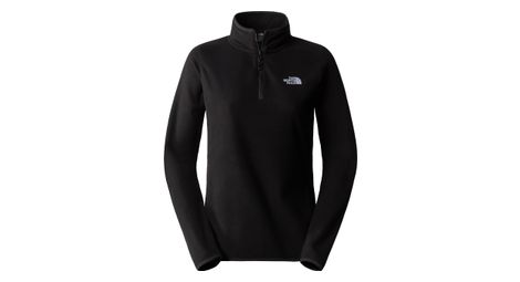 Forro polar the north face 100 glacier 1 4 zip para mujer negro