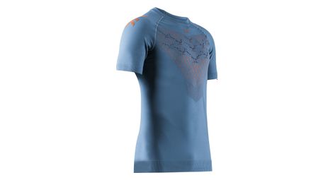 Camiseta de running x-bionic twyce run azul naranja para hombre