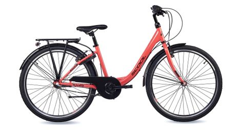 S’COOL chiX, vélo enfant, 3 vitesses, Corail/Rouge foncé