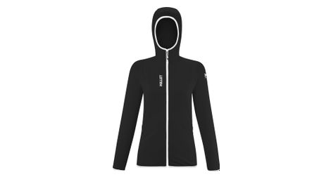 Forro polar con capucha millet lokka iii negro para mujer