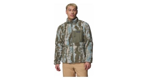 Veste polaire columbia sherpa réversible winter pass vert