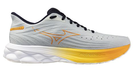 mizuno wave skyrise 6 grey orange men s running shoes