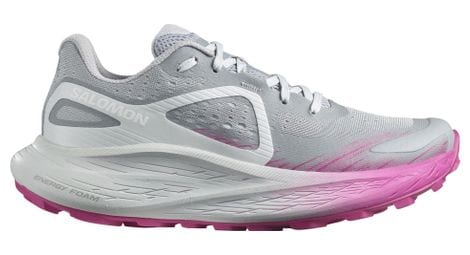 Zapatillas de trail running salomon glide max tr blanco/rosa para mujer 38