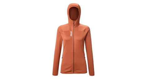 Forro polar con capucha mijo lokka iii naranja para mujer