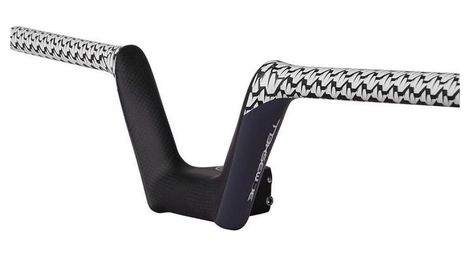 Manillar bmx bombshell combo carbon pro negro/blanco - producto renovado