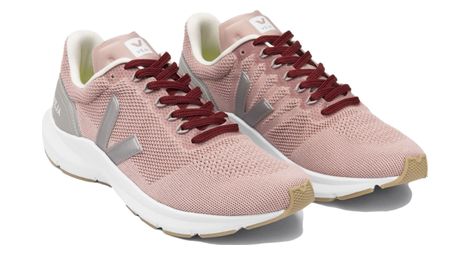 Chaussures de running femme veja marlin lt v-knit rose argent