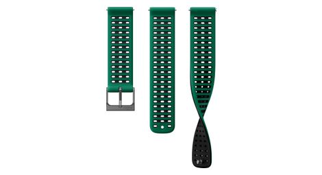 Cinturino in silicone Suunto Athletic 9 da 22 mm, taglia S+M, verde pino