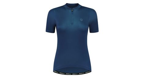 Maillot manches courtes rogelli core femme bleu foncé