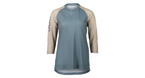 Poc mtb pure women's 3/4 sleeve jersey blue/beige