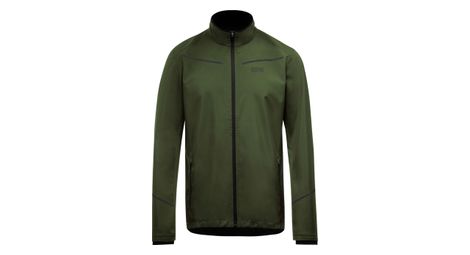running jacket gore wear r3 partial gore tex infinium khaki