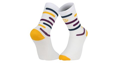 Chaussettes bv sport light haute rio jaune / violet