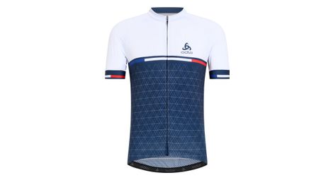 Maillot manches courtes odlo performance france bleu