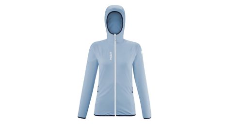 Forro polar con capucha mijo lokka iii azul para mujer