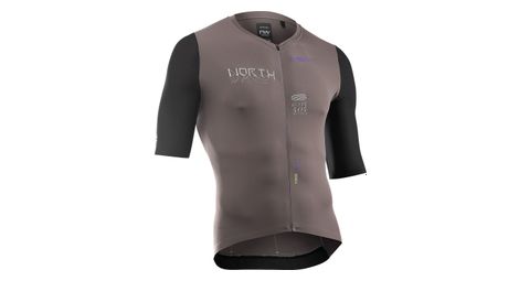 Maglia northwave extreme evo a manica corta da uomo grigio/nero