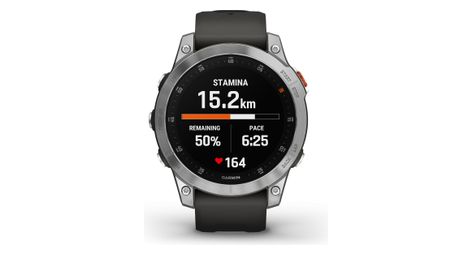 Montre de sport garmin epix argent noir