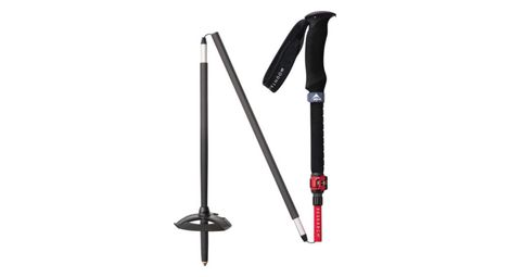 Bastoncini in carbonio MSR DynaLock Ascent nero/rosso