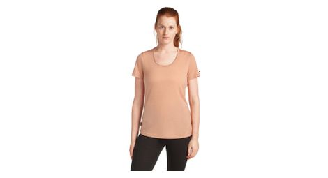 T-Shirt Icebreaker Merino 125 Cool-Lite Sphere 3 Col Degage Beige Femme