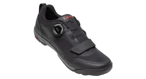 Zapatillas mtb giro ventana negro / rojo