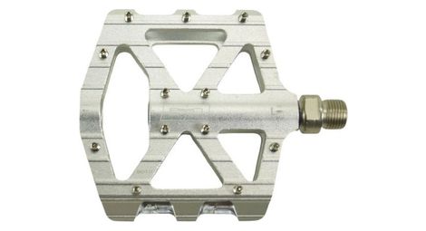 Pédales plates bmx sd flatpedal v2 expert argent