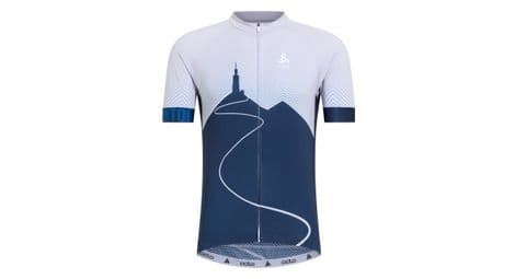 Maillot manches courtes odlo performance mont ventoux bleu gris