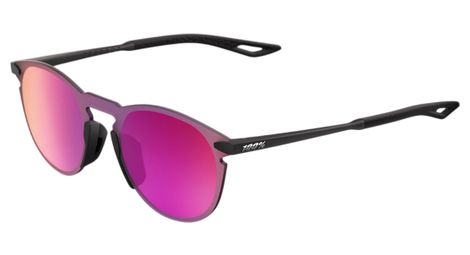 Lunettes 100% Legere Round Soft Tact Black Purple Mirror