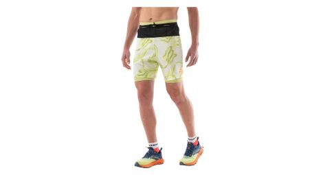 Short 2-en-1 compressport trail racing vert homme