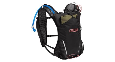 Camelbak Trail Run Trinkrucksack 12 l + 2 Quick Stow-Trinkflaschen à 500 ml, schwarz, für Damen