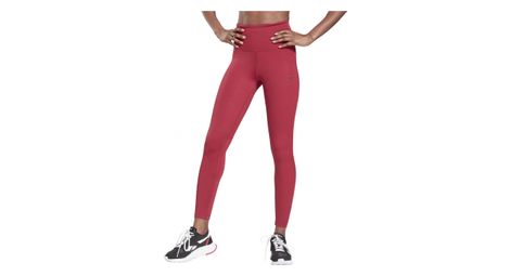 Mallas largas reebok lux perform mujer rojas