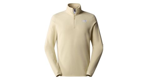 Forro polar the north face 100 glacier1/4 zip beige