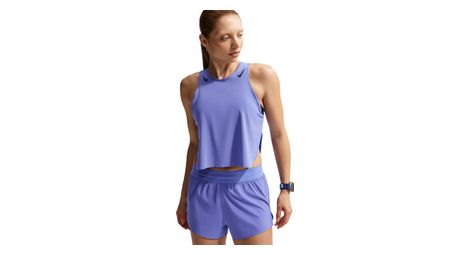 Débardeur Crop Nike AeroSwift Bleu Femme