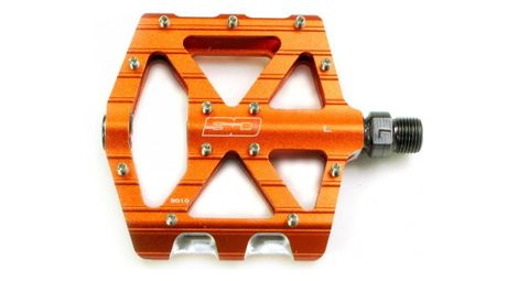 Pédales plates bmx sd flatpedal v2 expert orange