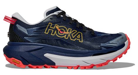 Chaussures Trail Hoka Mafate 5 Bleu/Rouge Femme