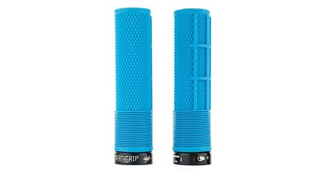 Paire de grips dmr brendog deathgrip flangeless bleu