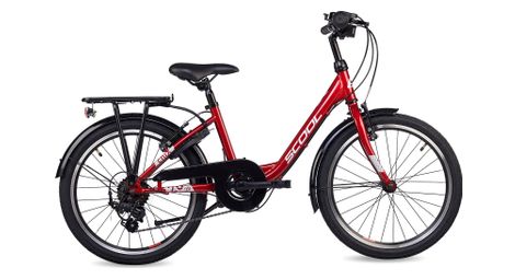 S’COOL chiX, vélo enfant, 6 vitesses, Rouge/Blanc