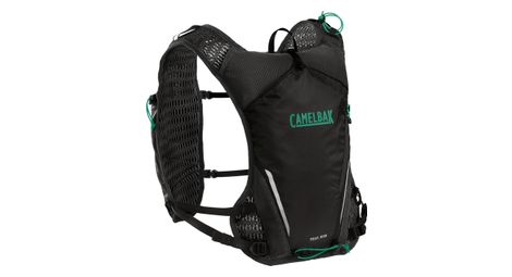 Camelbak Trail Run Trinkrucksack 12 l + 2 Quick Stow-Trinkflaschen à 500 ml, schwarz