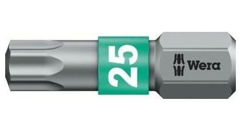 Wera-embout bitorsion extra rigide p.vis torx-867/1 btz torx 25 x 25