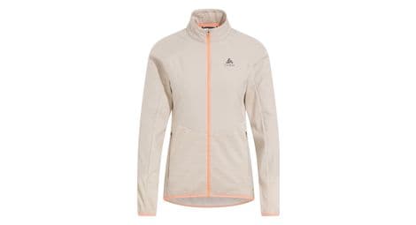 Damen hybridjacke odlo run easy warm beige