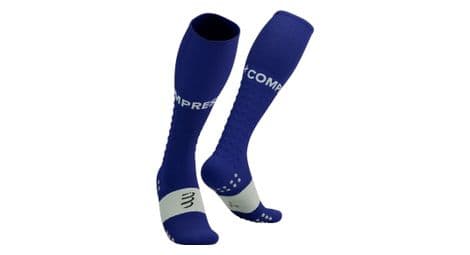 Compressport full socks run blue