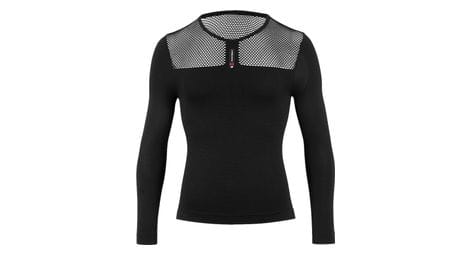 Assos skin layer superleger langarm baselayer schwarz l/xl