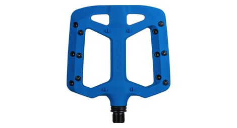 pair of funn taipan flat pedals blue