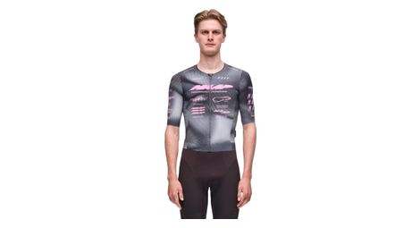 maap pro aero men s short sleeve jersey black pink